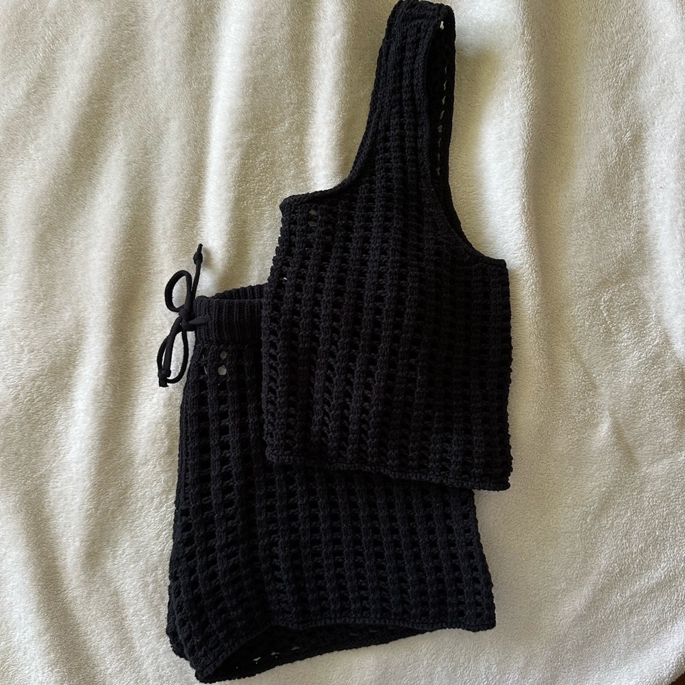 Wild Fable Black Crochet Set